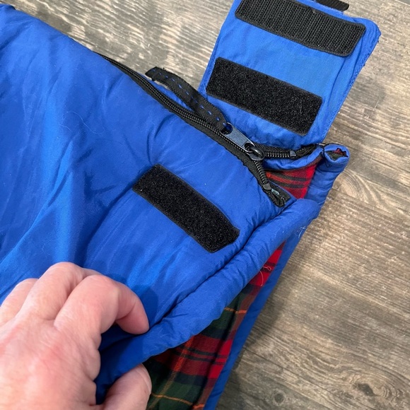 LL Bean High Camp 20 Degree Sleeping Bag Flannel Lined Camping 74x33 With Bag - Picture 5 of 6